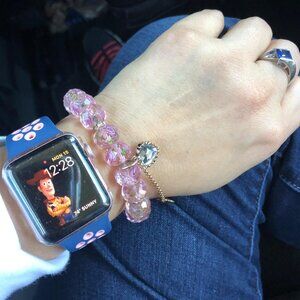 Betsey Johnson Womens Heart Charm Bracelet